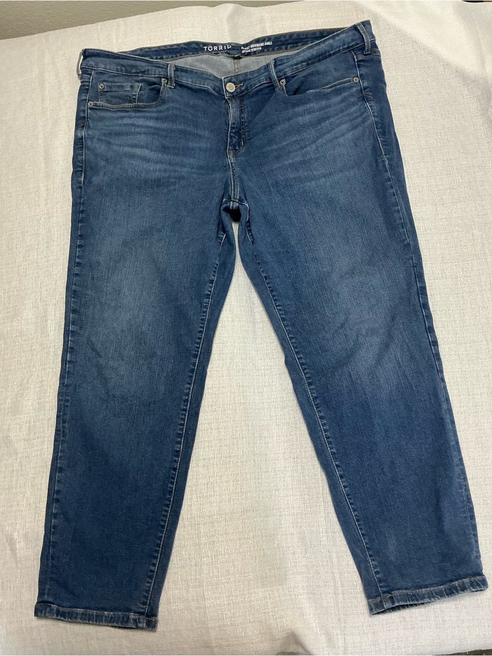 Torrid Perfect Boyfriend Ankle Jeans Vintage stretch Size 22R